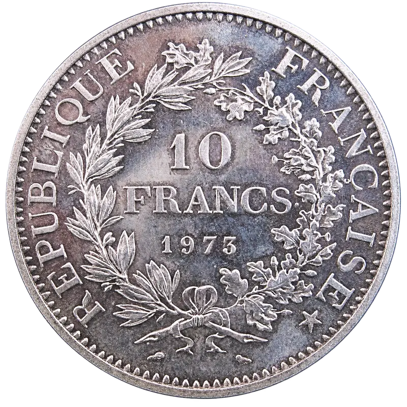 10 francs Hercule - revers
