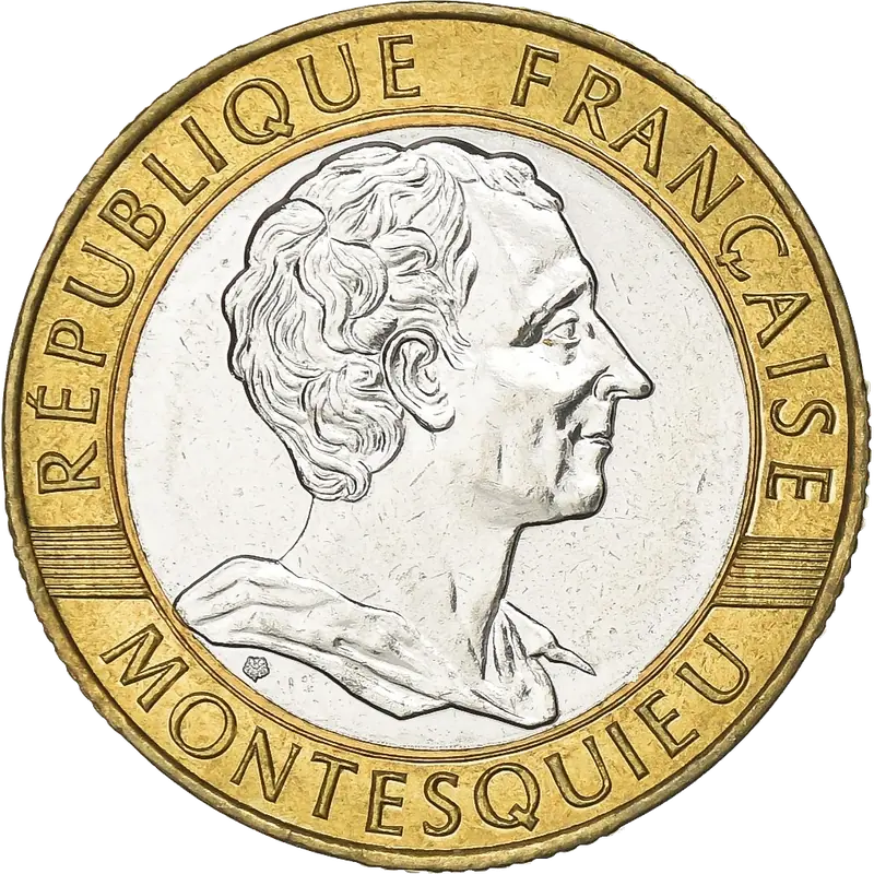 10 francs Montesquieu 1989 avers