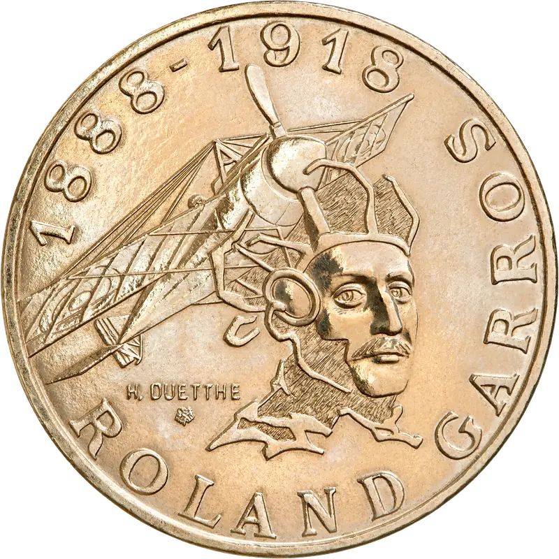 10 francs Roland Garros 1988 avers