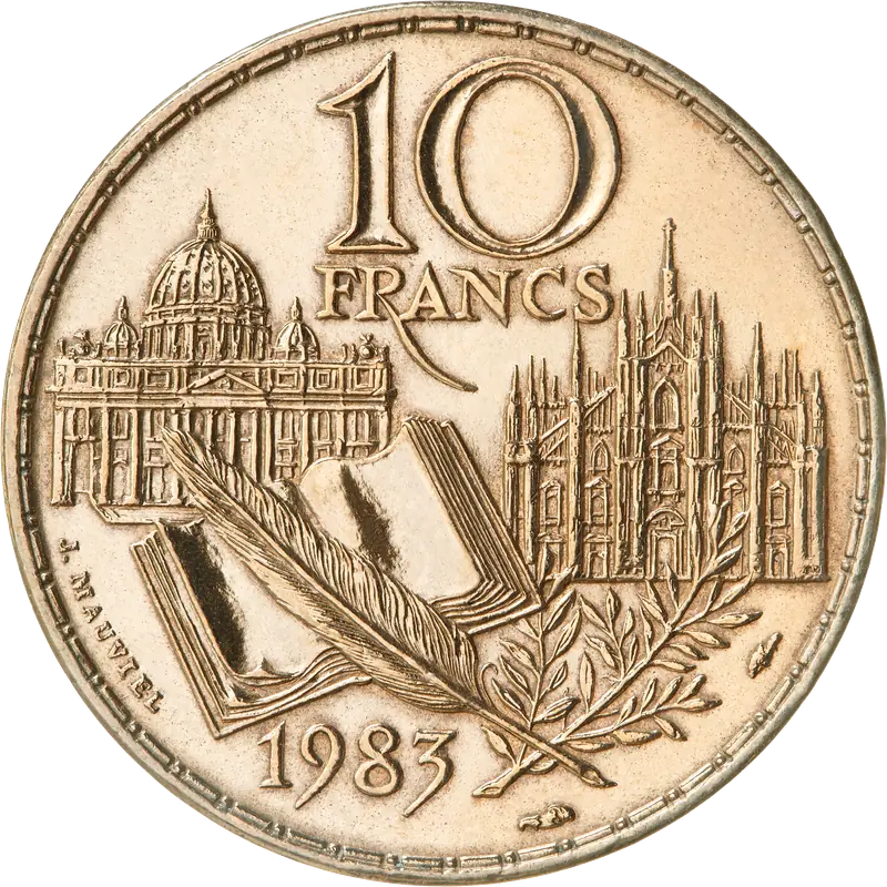 10 francs Stendhal 1983 revers