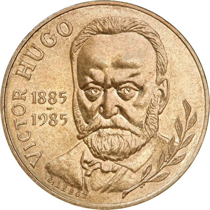 10 francs Victor Hugo 1985 avers