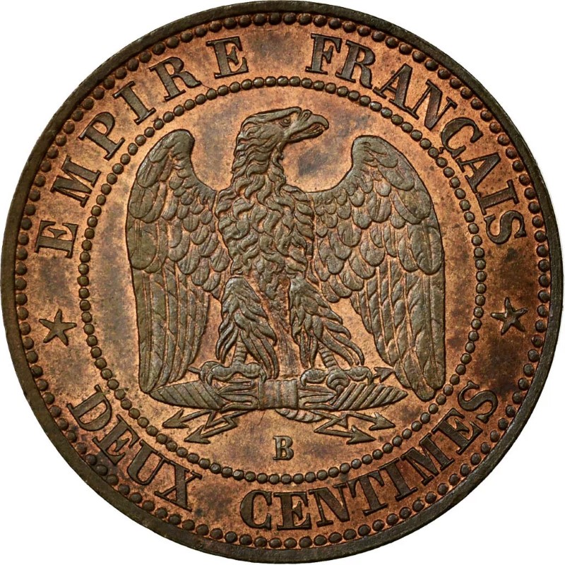 1 centime Napoléon III - Second Empire - Tête laurée revers