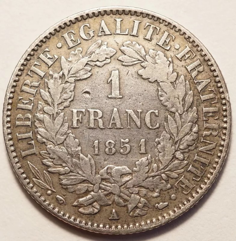 1 franc Cérès revers