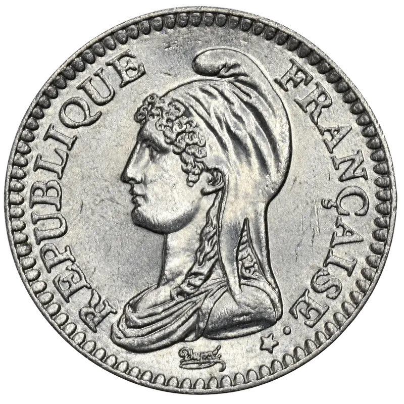 1 franc République 1992 avers