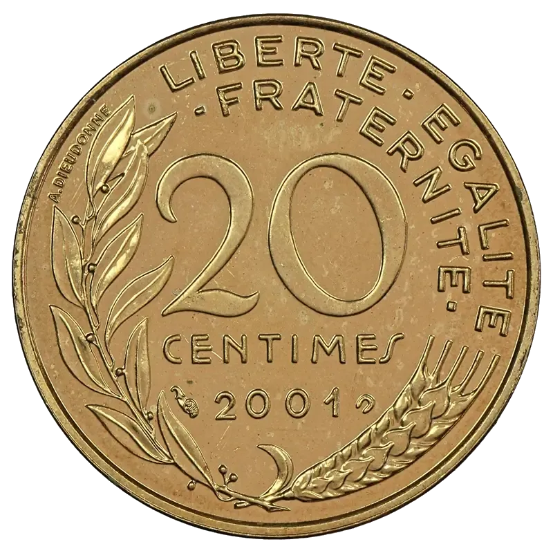 Pièce de 20 centimes Marianne 2001