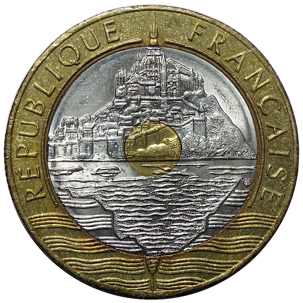 Avers 20 francs Mont Saint-Michel