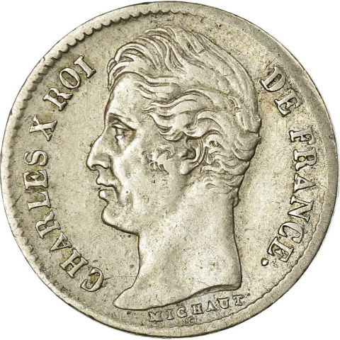 quart de franc Charles X avers