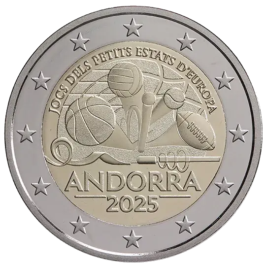 2 euro commemorative coin, Andorra, 2025