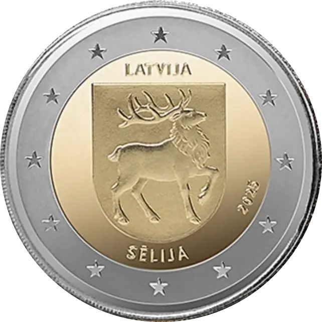 Moeda comemorativa de 2 euros, Letónia, 2025
