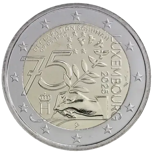 2 euros commémorative Luxembourg 2025