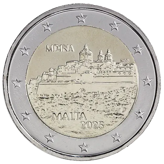 Commemorative 2 euro coin, Malta, 2025