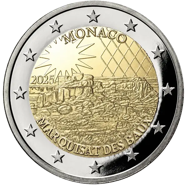 2 euro commemorative coin, Monaco, 2025