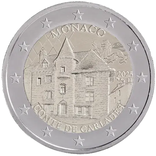 2 euro commemorative coin, Monaco, 2025
