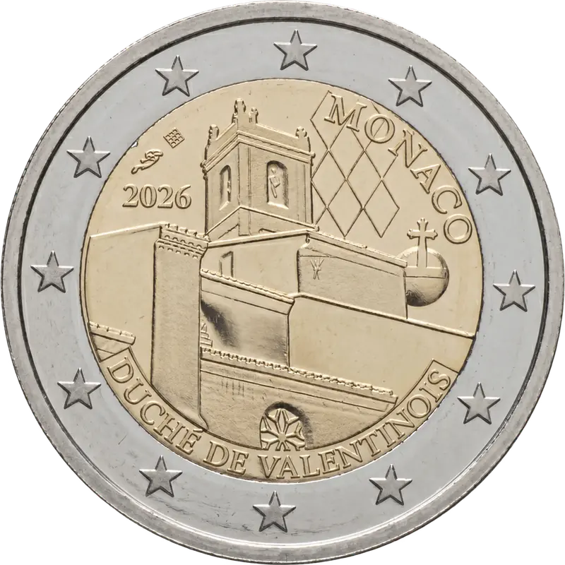 2-euroherdenkingsmunt, Monaco, 2026