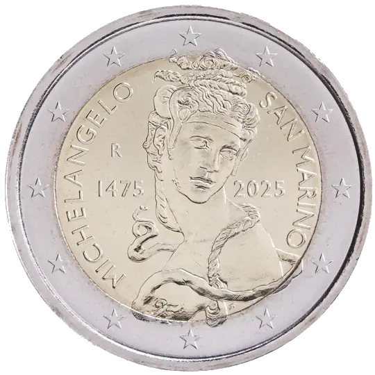 Commemorative 2 euro coin, San Marino, 2025