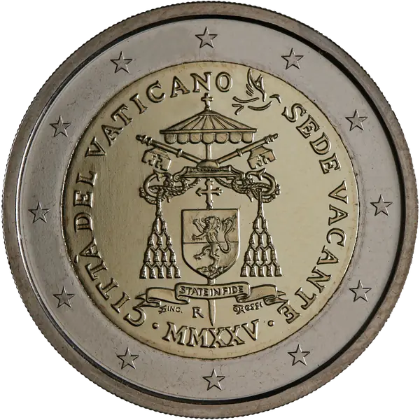 Commemorative 2 euro coin, Vatican City, 2025