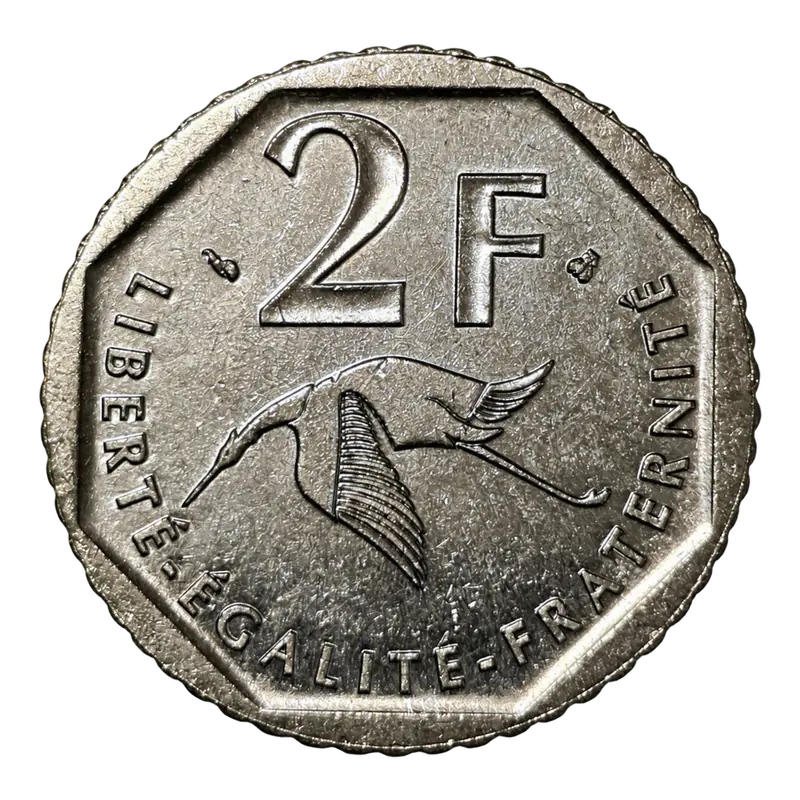 2 francs Georges Guynemer 1997 revers