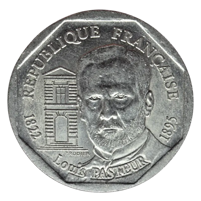 2 francs Louis Pasteur 1995 avers