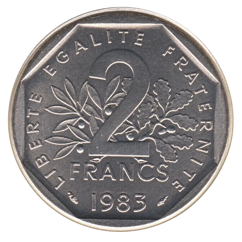 2 francs Semeuse - revers