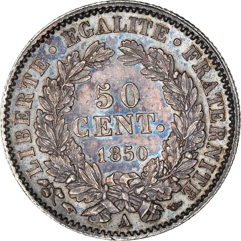 50 centimes Cérès revers