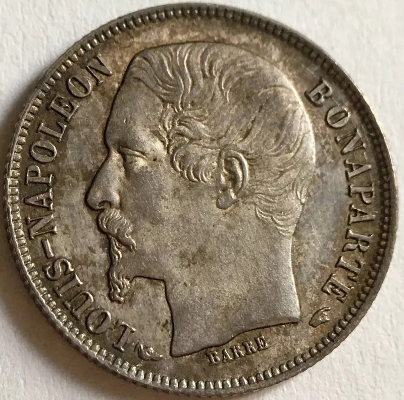 50 centimes Louis-Napoléon Bonaparte avers