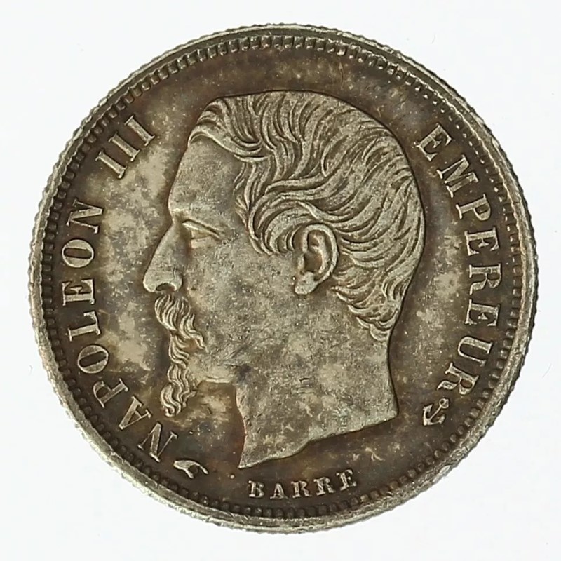 50 centimes Napoléon III - Second Empire - Tête nue avers