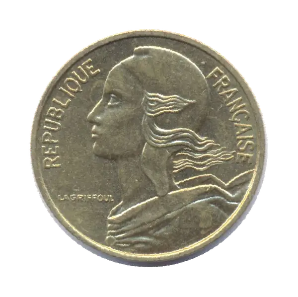 5 centimes Marianne 1986, avers