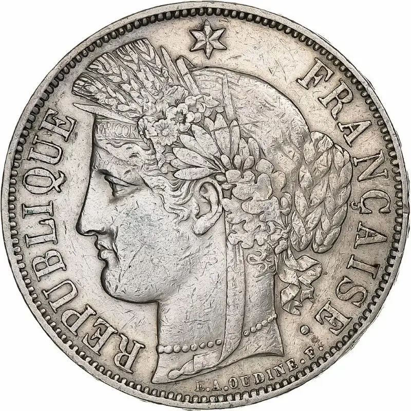 5 francs Cérès avers