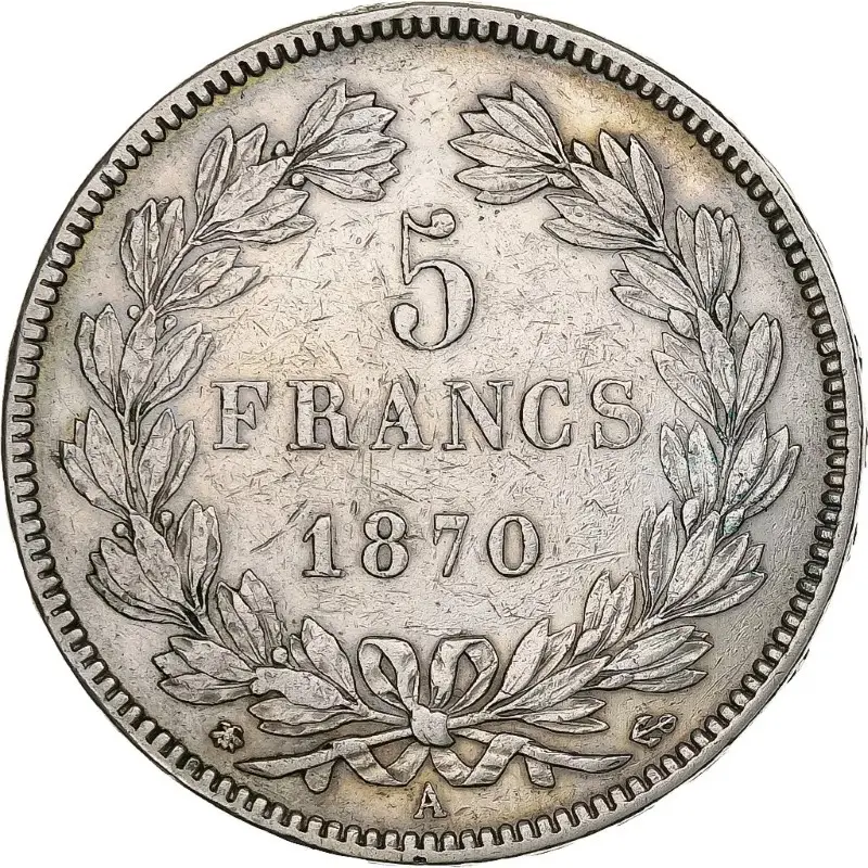 5 francs Cérès revers