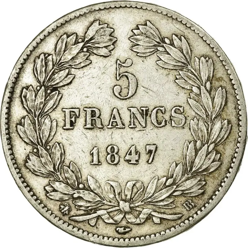 5 francs Louis-Philippe revers