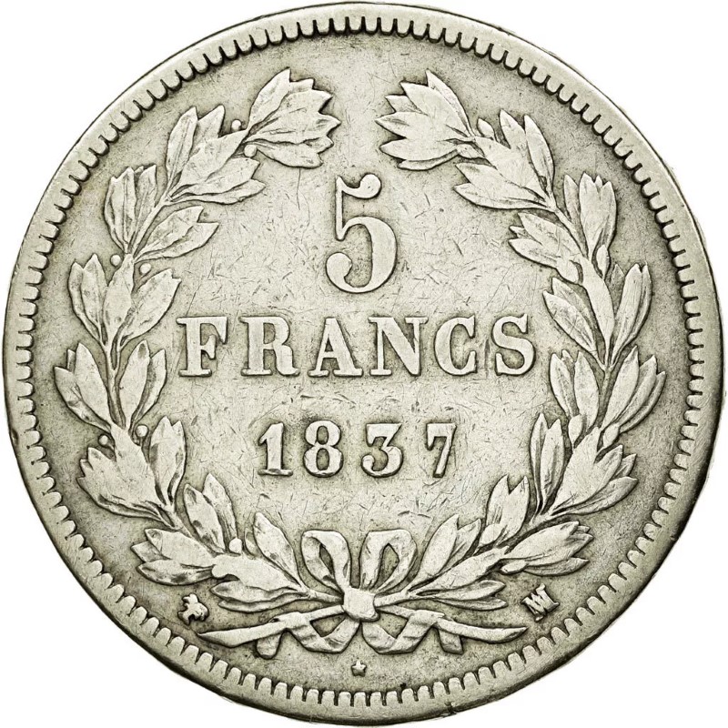 5 francs Louis-Philippe revers