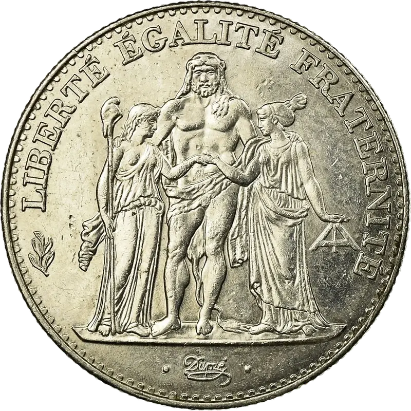 5 francs Hercule 1996 avers