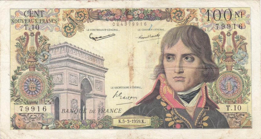 Billet de 100 francs Bonaparte recto