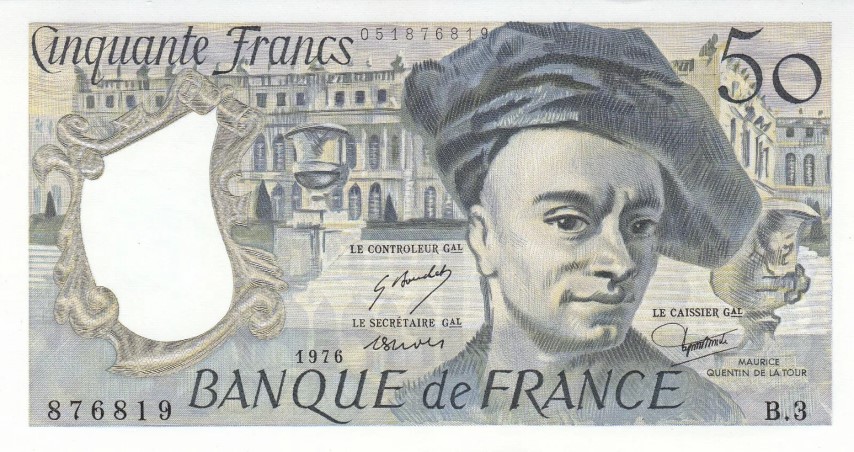 Billet de 50 francs Quentin de La Tour recto