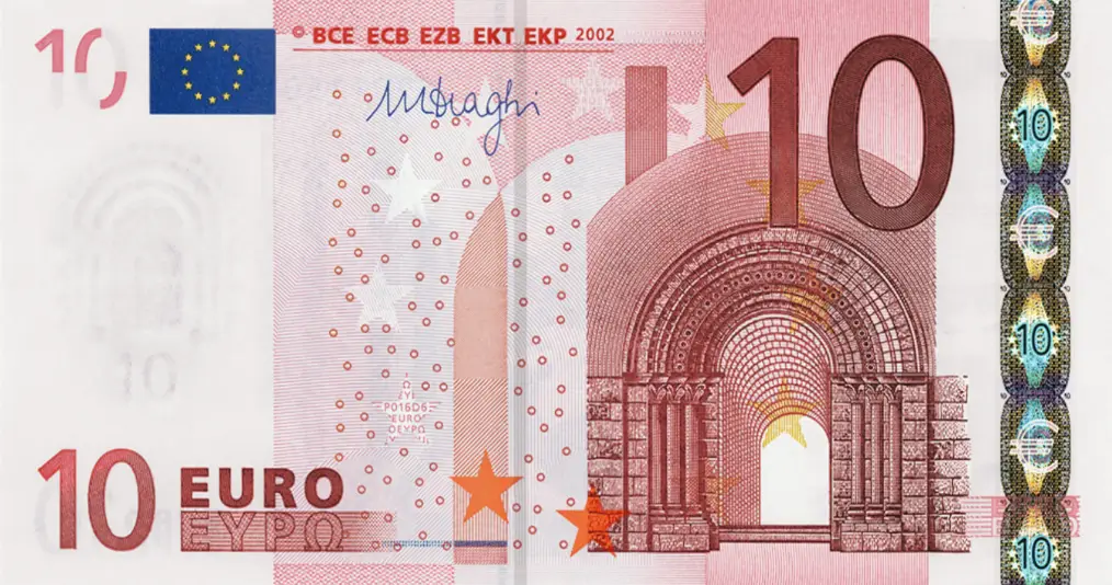 billet de 10 euros première série recto