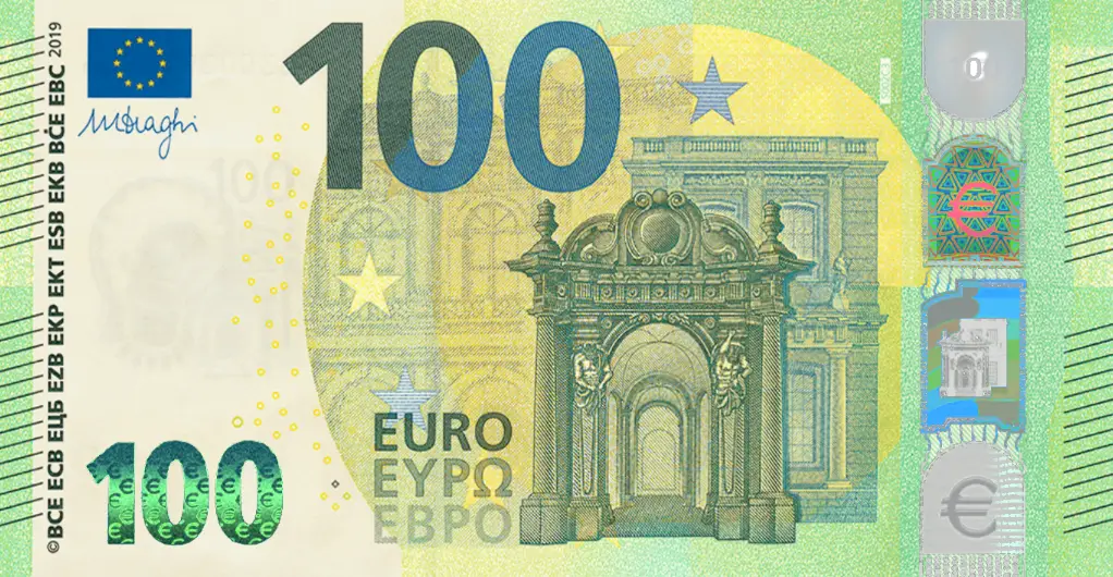 billet de 100 euros première série recto