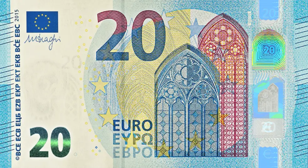 billet de 20 euros première série recto
