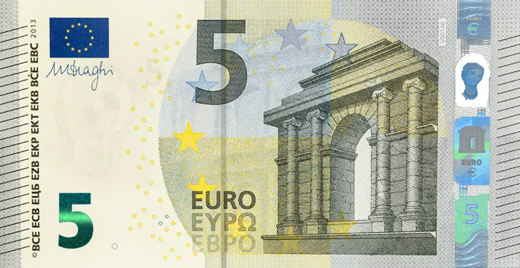 billet de 5 euros première série recto