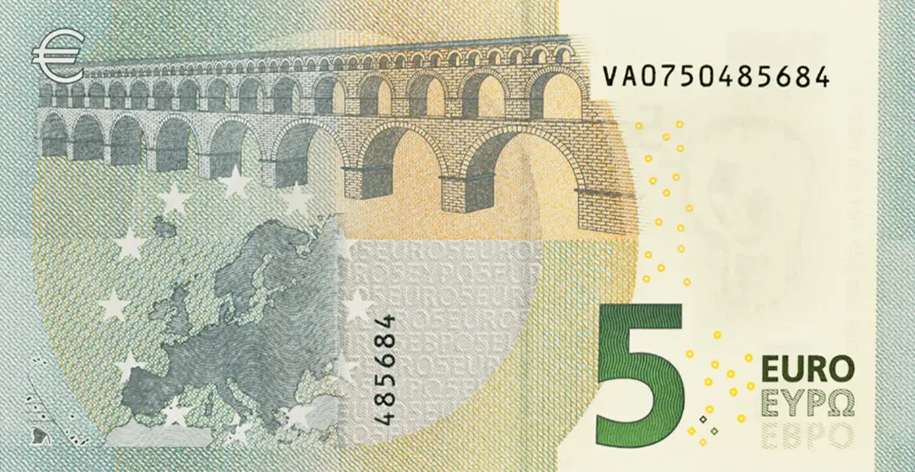 billet de 5 euros première série verso