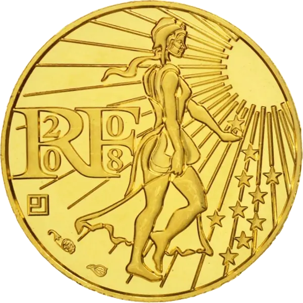 Pièce de 100 euros Semeuse 2008 en or