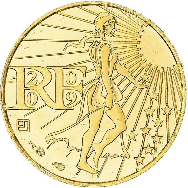 Pièce de 100 euros Semeuse 2009 en or