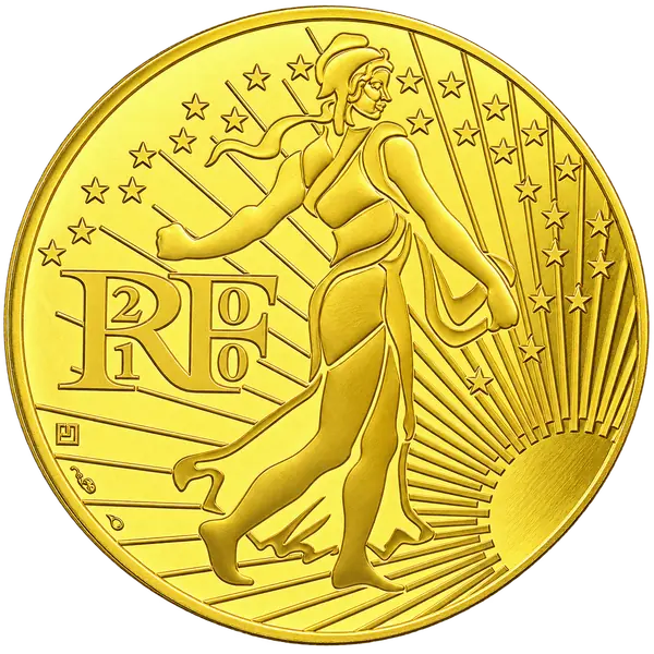 Pièce de 500 euros Semeuse 2010 en or