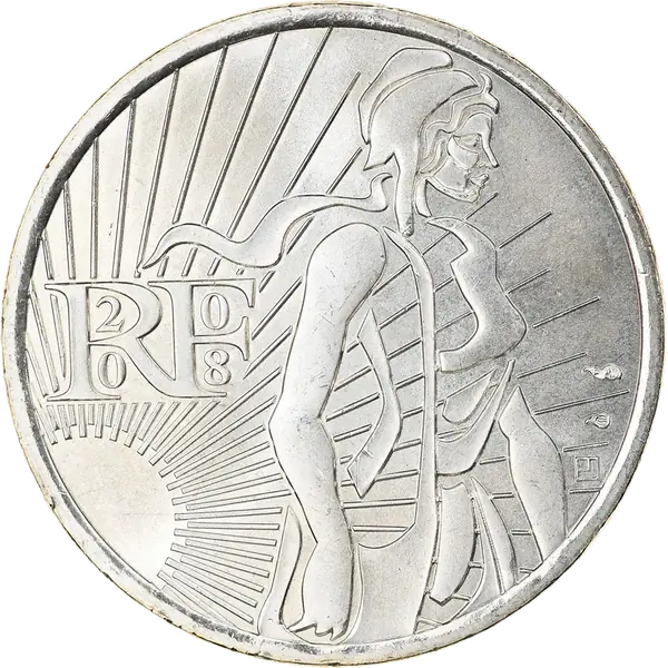 Pièce de 5 euros Semeuse 2008 en argent
