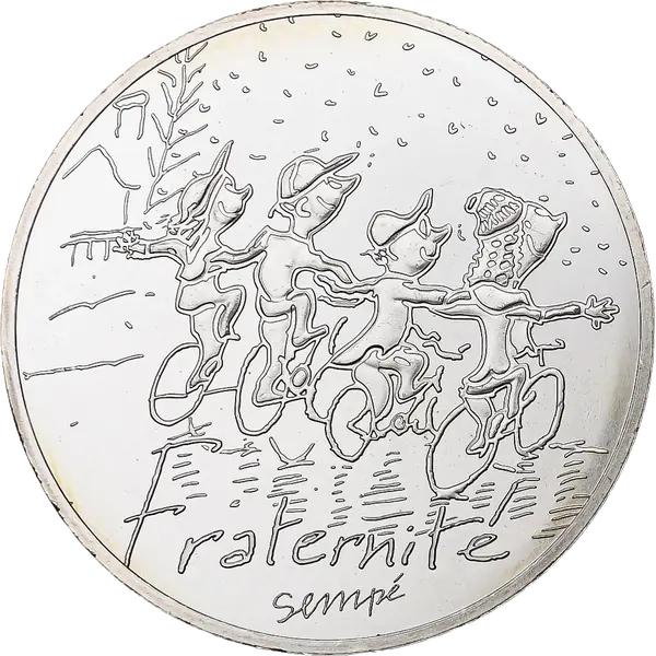 10 € Fraternité — Hiver 2014 par Sempé, série Valeurs de la République