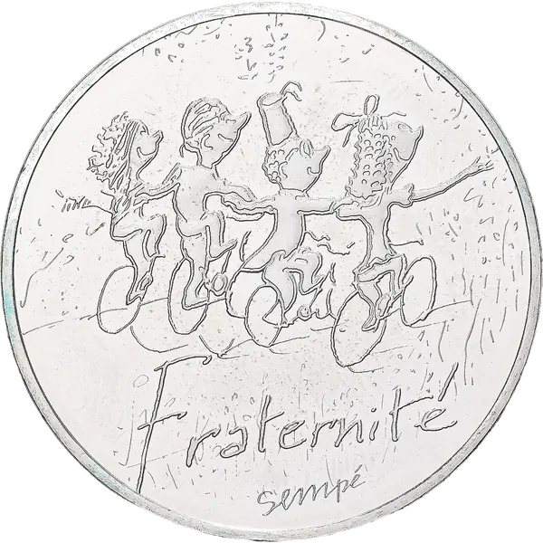 10 € Fraternité — Printemps 2014 par Sempé, série Valeurs de la République