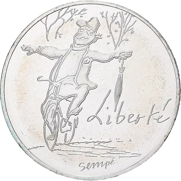 10 € Liberté — Automne 2014 par Sempé, série Valeurs de la République