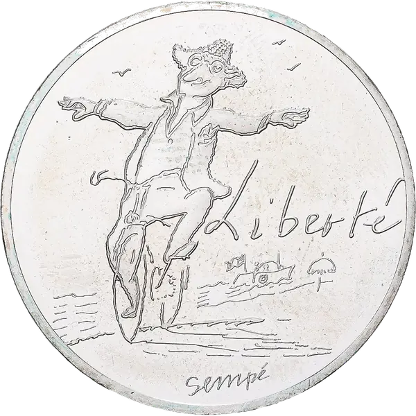 10 € Liberté — Été 2014 par Sempé, série Valeurs de la République
