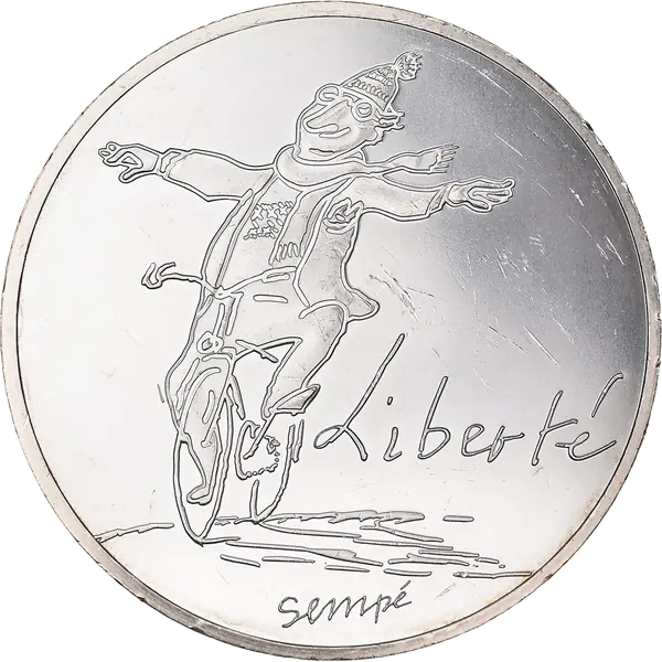 10 € Liberté — Hiver 2014 par Sempé, série Valeurs de la République