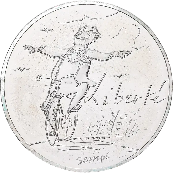 10 € Liberté — Printemps 2014 par Sempé, série Valeurs de la République